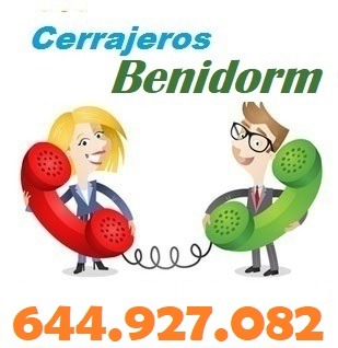 Telefono de la empresa cerrajeros Benidorm